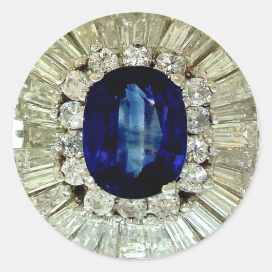 ヴィンテージ衣装ジュエリーラインストーンダイヤモンド ラウンドシール (正面)