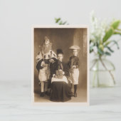 ヴィンテージ衣装パーティの招待状 招待状 (スタンド正面)