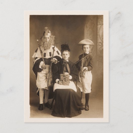 ヴィンテージ衣装パーティーはがき インビテーションポストカード (正面)