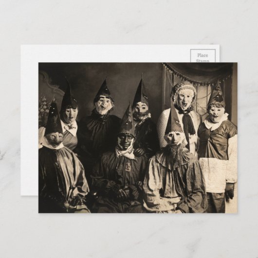 ヴィンテージ衣装パーティーはがき ポストカード (正面/裏面)