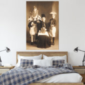 ヴィンテージ衣装パーティー伸張キャンバス印刷 キャンバスプリント (インサイチュ (寝室))