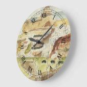 ヴィンテージ表現主義,アルメリアbyウォルター・グラマテ ラージ壁時計 (傾斜)
