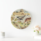 ヴィンテージ表現主義,アルメリアbyウォルター・グラマテ ラージ壁時計 (ホーム)