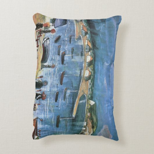 ヴィンテージ表現主義、Hidensee by Walter Gramatte アクセントクッション (裏面(縦))