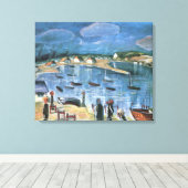 ヴィンテージ表現主義、Hidensee by Walter Gramatte キャンバスプリント (インサイチュ (ウッドフロア))