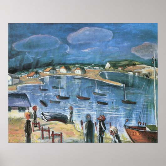 ヴィンテージ表現主義、Hidensee by Walter Gramatte ポスター (正面)