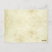 ヴィンテージ表番号カード ポストカード (裏面)