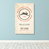 ヴィンテージ袋 キャンバスプリント (インサイチュ (ウッドフロア))