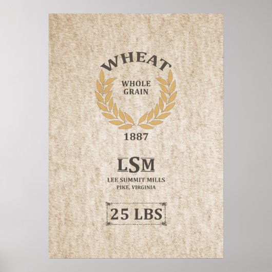 ヴィンテージ袋 ポスター (正面)