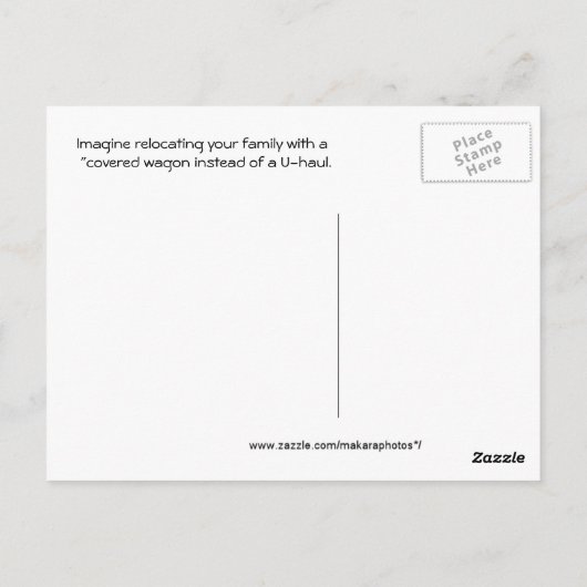 ヴィンテージ被覆ワゴカスタマイズン – ポストカード (裏面)