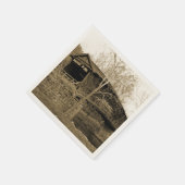 ヴィンテージ被覆橋 スタンダードカクテルナプキン (角)