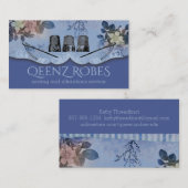 ヴィンテージ裁縫が刺しゅう布刺を刺す 名刺 (正面/裏面)