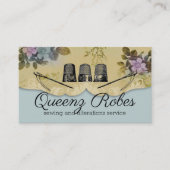 ヴィンテージ裁縫が刺繍を刺す 名刺 (正面)