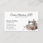 ヴィンテージ裁縫の変更 名刺 (正面)