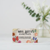 ヴィンテージ裁縫の蝶のシーメスカード 名刺 (スタンド正面)