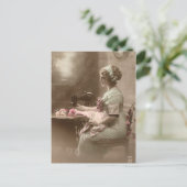 ヴィンテージ裁縫はがき ポストカード (スタンド正面)