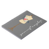 ヴィンテージ裁縫カワイトドレス型枠 ノートブック (左側)