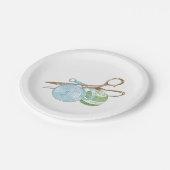 ヴィンテージ裁縫キットイラストレーション紙パーティープレート ペーパープレート (アングル)