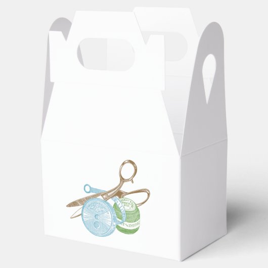 ヴィンテージ裁縫キットイラストレーション フェイバーボックス (オープン)