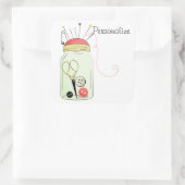 ヴィンテージ裁縫キット スクエアシール (バッグ)