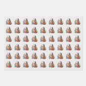 ヴィンテージ裁縫シンブル ラッピングペーパーシート (正面)