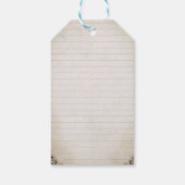 ヴィンテージ裁縫スクラップブックコラージュ ギフトタグ (裏面)