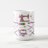 ヴィンテージ裁縫テーラー用アクセサリー コーヒーマグカップ (中央)