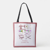 ヴィンテージ裁縫テーラー用アクセサリー トートバッグ (裏面)