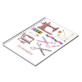 ヴィンテージ裁縫テーラー用アクセサリー ノートブック (左側)