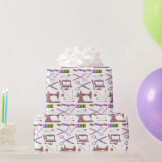 ヴィンテージ裁縫テーラー用アクセサリー ラッピングペーパー