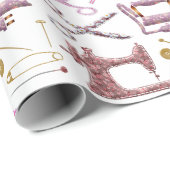 ヴィンテージ裁縫テーラー用アクセサリー ラッピングペーパー (ロールコーナー)