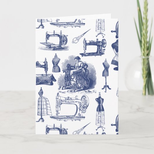 ヴィンテージ裁縫トール カード (正面)