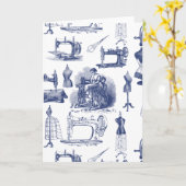 ヴィンテージ裁縫トール カード (黄色い花)