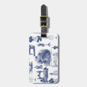 ヴィンテージ裁縫トール ラゲッジタグ (正面縦)