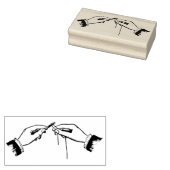 ヴィンテージ裁縫ハンズラバーアートスタンプ ラバースタンプ (押印)