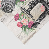 ヴィンテージ裁縫ピンクローズフランスのティッシュペーパー 薄葉紙 (詳細)