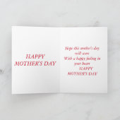 ヴィンテージ裁縫ベアマザーズデイカード カード (内部)