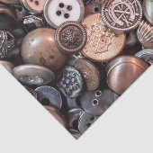 ヴィンテージ裁縫ボタンブラスシルバー金ゴールドピューター 薄葉紙 (詳細)