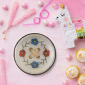 ヴィンテージ裁縫ボタンラウンド紙プレート ペーパープレート (パーティー)