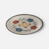 ヴィンテージ裁縫ボタンラウンド紙プレート ペーパープレート (アングル)