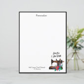 ヴィンテージ裁縫マシンかわいい引用文パーソナライズ (スタンド正面)