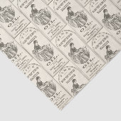 ヴィンテージ裁縫マシンとデクページティッシュペーパー 薄葉紙 (詳細)