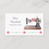 ヴィンテージ裁縫マシンボーホフローラ 名刺 (正面)