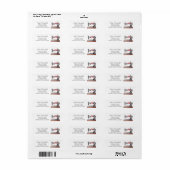 ヴィンテージ裁縫マシンボーホーフローラブーケ ラベル (フルシート)