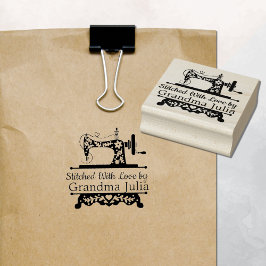 ヴィンテージ裁縫マシンロゴ ラバースタンプ