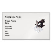 ヴィンテージ裁縫マシン1900年頃 マグネット名刺 (正面)