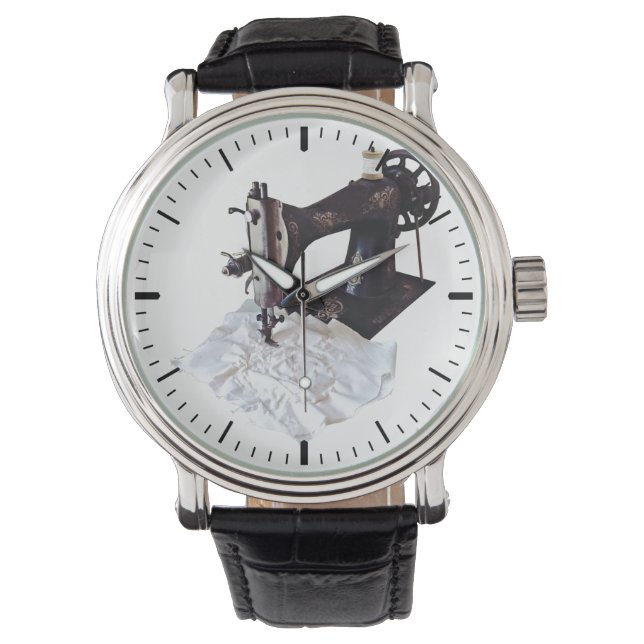 ヴィンテージ裁縫マシン1900年頃 腕時計 (正面)