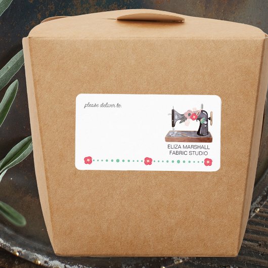 ヴィンテージ裁縫マシンBohoフローラブーケメール ラベル