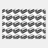 ヴィンテージ裁縫ラッピング紙フラットシートセット3 ラッピングペーパーシート (正面3)