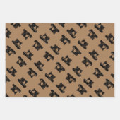 ヴィンテージ裁縫ラッピング紙フラットシートセット3 ラッピングペーパーシート (正面2)